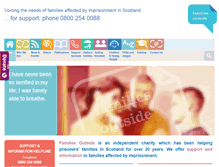 Tablet Screenshot of familiesoutside.org.uk